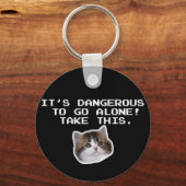 Het is gevaarlijk om alleen deze keuken te nemen sleutelhanger (Voorkant)
