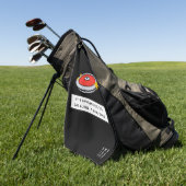 Het is gevaarlijk om alleen schokgolf te gebruiken golfhanddoek (Groen)