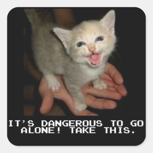 Het is gevaarlijk om alleen Stickers te gaan (Voorkant)