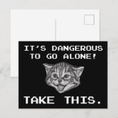 Het is gevaarlijk om alleen te gaan! Neem dit Briefkaart (Voorkant / Achterkant)