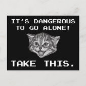 Het is gevaarlijk om alleen te gaan! Neem dit Briefkaart (Voorkant)