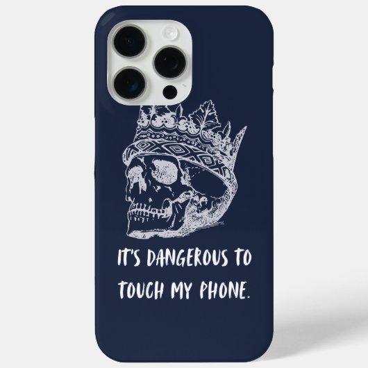 Het is gevaarlijk om mijn telefoon aan te raken' E Case-Mate iPhone Case (Achterkant)