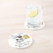 Het is geweldig om een hond te zijn die Drink Zandsteen Onderzetter (Zijkant)