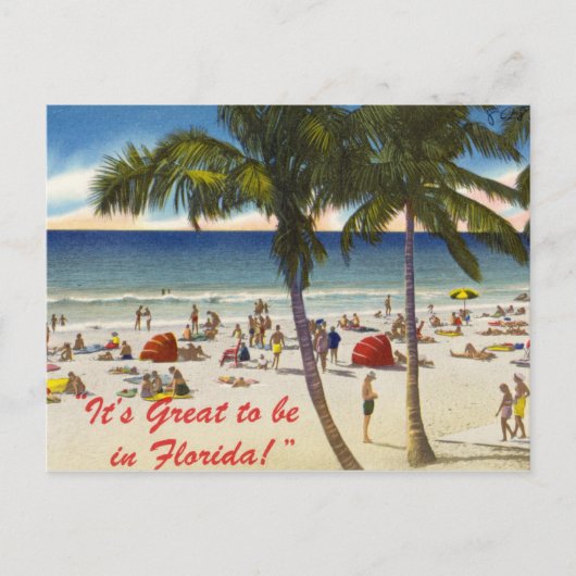 Het is geweldig om in Florida te zijn Briefkaart (Voorkant)