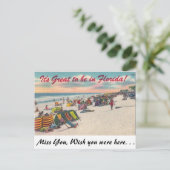 Het is geweldig om in Florida te zijn! Briefkaart (Staand voorkant)