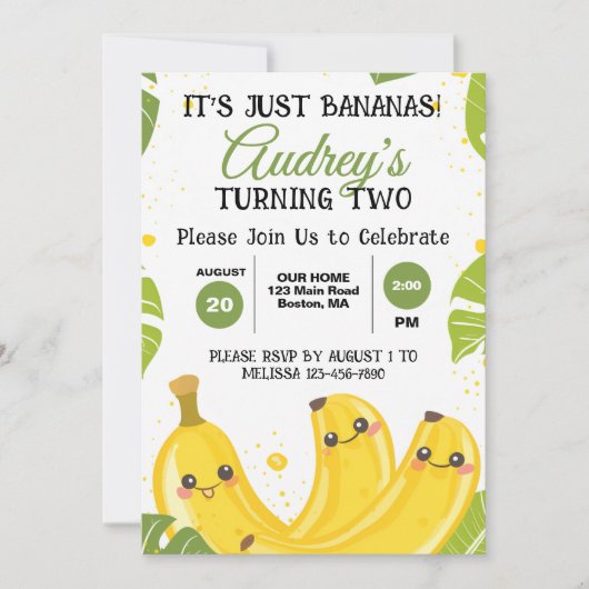 Het is gewoon bananen elke leeftijd verjaardagsfee kaart (Voorkant)