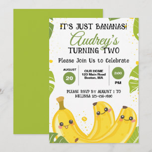 Het is gewoon bananen elke leeftijd verjaardagsfee kaart
