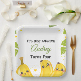 Het Is Gewoon Bananen Verjaardagsfeestje Elke Leef Papieren Bordje