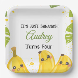 Het Is Gewoon Bananen Verjaardagsfeestje Elke Leef Papieren Bordje