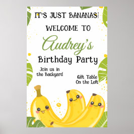 Het Is Gewoon Bananen Verjaardagsfeestje Elke Leef Poster