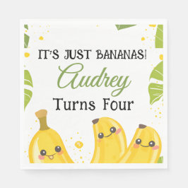Het Is Gewoon Bananen Verjaardagsfeestje Elke Leef Servet