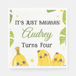 Het Is Gewoon Bananen Verjaardagsfeestje Elke Leef Servet