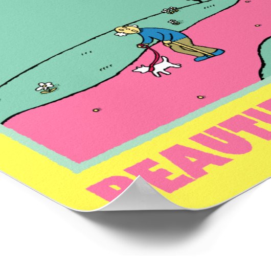 Het is gewoon een andere mooie zondag poster (Hoek)