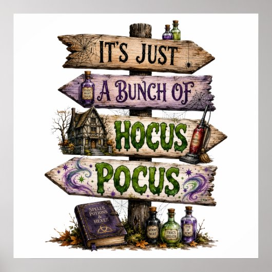 Het Is Gewoon Een Bende Hocus Pocus Poster (Voorkant)