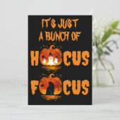 Het is gewoon een Bunch Hocus Pocus Pompoen Hallow Kaart (Staand voorkant)