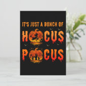 Het is gewoon een Bunch van Hocus Pocus Halloween Kaart (Staand voorkant)
