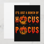 Het is gewoon een Bunch van Hocus Pocus Halloween Kaart (Voorkant / Achterkant)