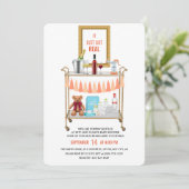 Het is gewoon een echte uitnodiging voor Baby show (Staand voorkant)