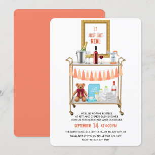 Het is gewoon een echte uitnodiging voor Baby show