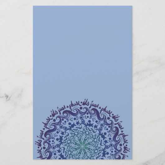 Het is gewoon een fase-maanfase-moonkind briefpapier (Voorkant)
