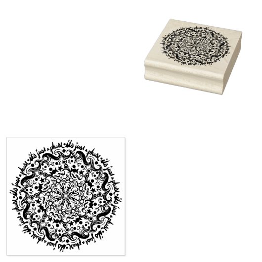 Het is gewoon een fase-maanfase-moonkind rubberstempel (Gestempeld)