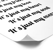 Het is gewoon een hond Poster (Hoek)