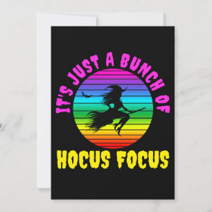 Het is gewoon een hoop Hocus Pocus Kleurrijke Heks Kaart