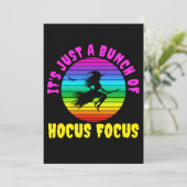 Het is gewoon een hoop Hocus Pocus Kleurrijke Heks Kaart (Staand voorkant)