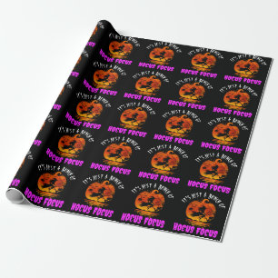 Het is gewoon een hoop Hocus Pocus Pompoen Hallowe Cadeaupapier