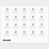 Het is gewoon een jongen! Baby shower Sticker (Vel)