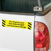 Het is gewoon een Lane Humor Bumpersticker (Op Truck)