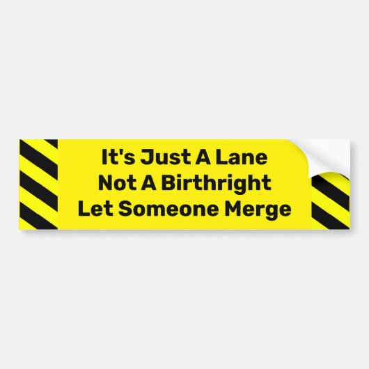 Het is gewoon een Lane Humor Bumpersticker (Voorkant)