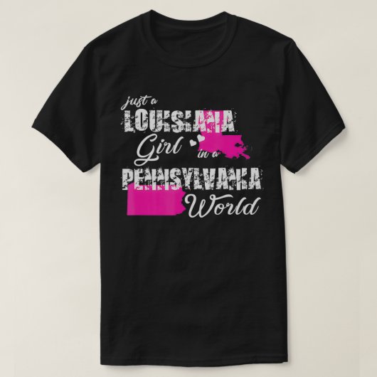Het is gewoon een meisje in Pennsylvania T-shirt (Design voorkant)