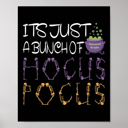 Het is gewoon een stel Hocus Pocus Halloween cadea Poster (Voorkant)