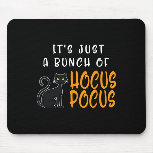 Het is gewoon een stel Hocus Pocus Halloween kat Muismat (Voorkant)