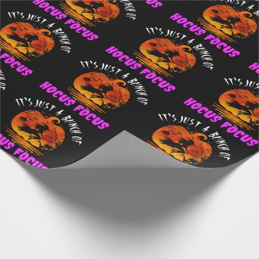 Het is gewoon een stel Hocus Pocus Pompoen Hallowe Cadeaupapier (Hoek)