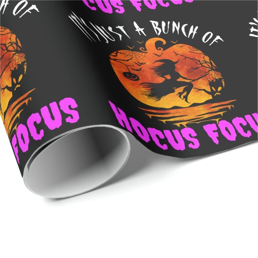 Het is gewoon een stel Hocus Pocus Pompoen Hallowe Cadeaupapier (Rol Hoek)