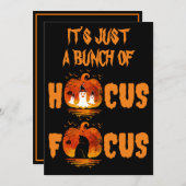Het is gewoon een stel Hocus Pocus Pompoen Hallowe Kaart (Voorkant / Achterkant)
