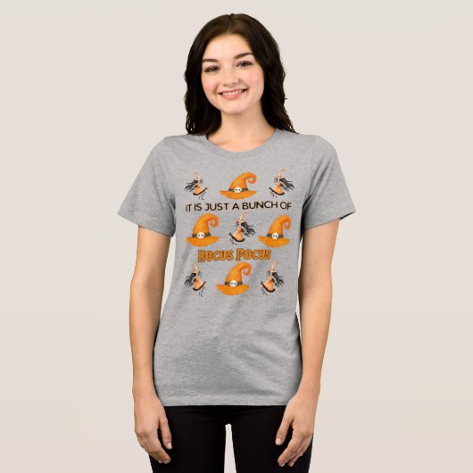 Het is gewoon een stelletje Hocus Pocus Halloween  Tri-Blend Shirt (Voorkant volledig)