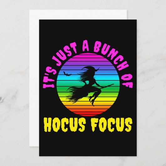 Het is gewoon een stelletje Hocus Pocus kleurrijke Kaart (Voorkant / Achterkant)