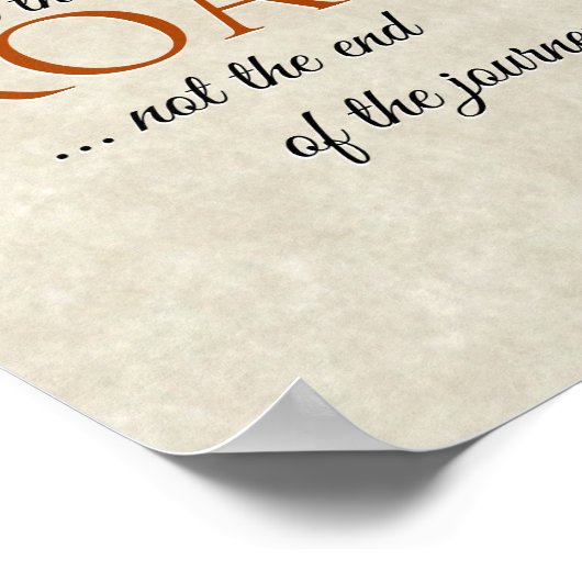 Het is gewoon een stumble op de weg, niet het eind poster (Hoek)