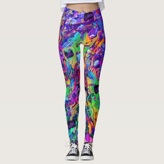Het is gewoon graffiti van CBDOilPrincess Leggings (Voorkant)