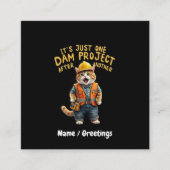 Het is gewoon het ene stuwdamproject na het andere vierkante visitekaartje (Voorkant)