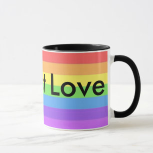 Het is gewoon Liefde, LGBT Rainbow Coffee Mok