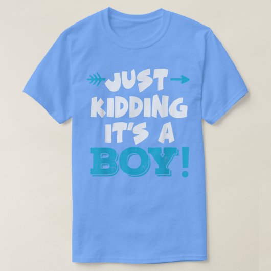 Het is gewoon 'n jongen blauw meisje.. grappige ge t-shirt (Design voorkant)