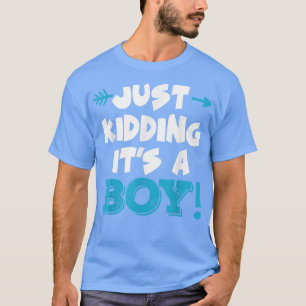 Het is gewoon 'n jongen blauw meisje.. grappige ge t-shirt