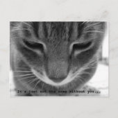 Het is gewoon niet hetzelfde zonder jou... briefkaart (Voorkant)