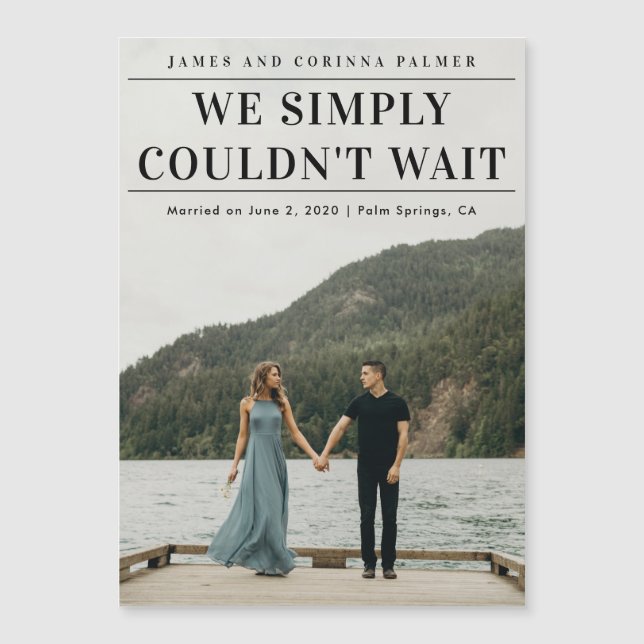 Het is gewoon niet mogelijk om de aankondiging van (Voorkant)