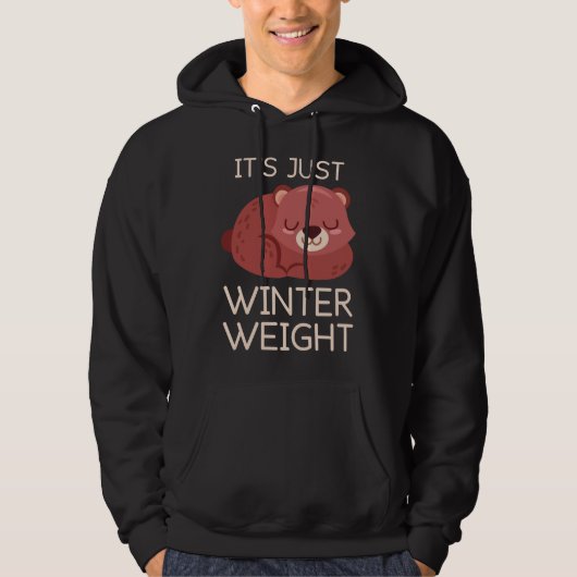 Het is gewoon wintergewicht hoodie (Voorkant)