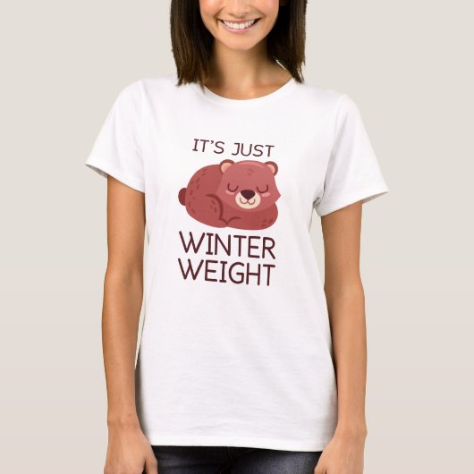 Het is gewoon wintergewicht t-shirt (Voorkant)